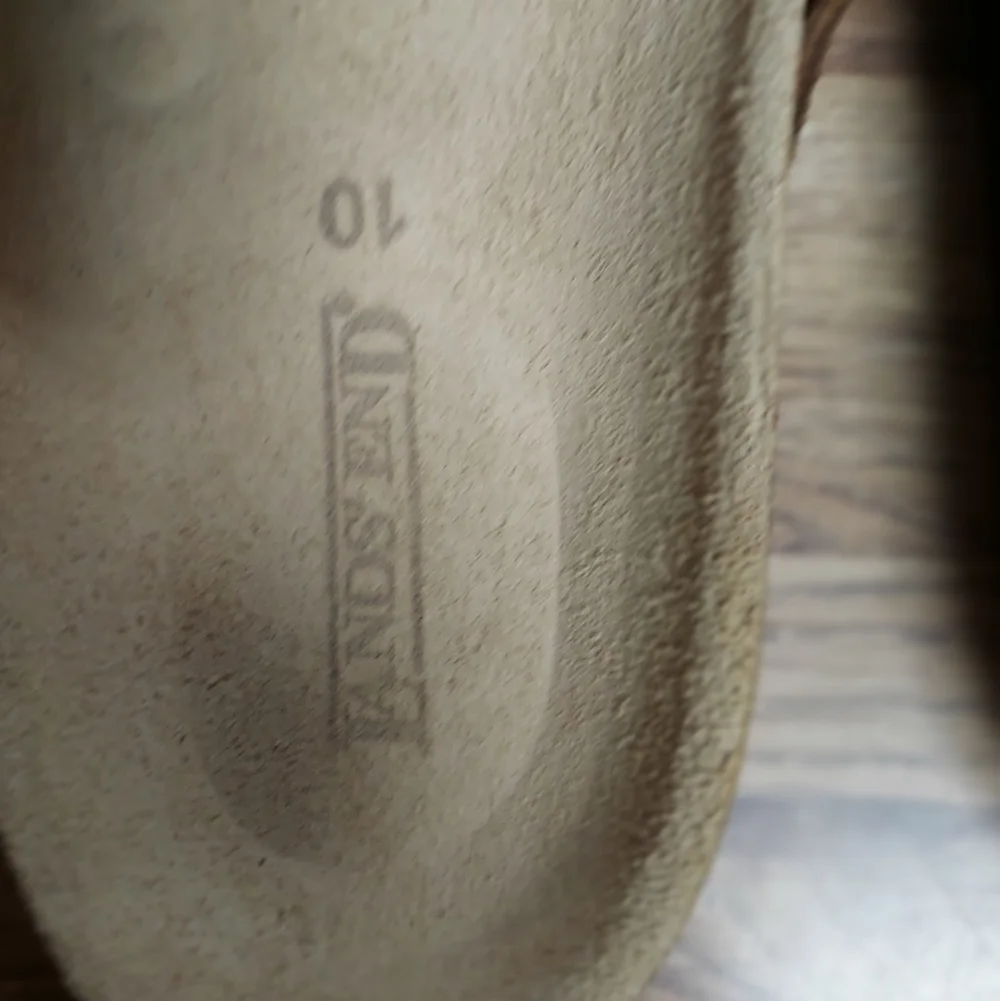 Lands End Suede Cork Sandles
